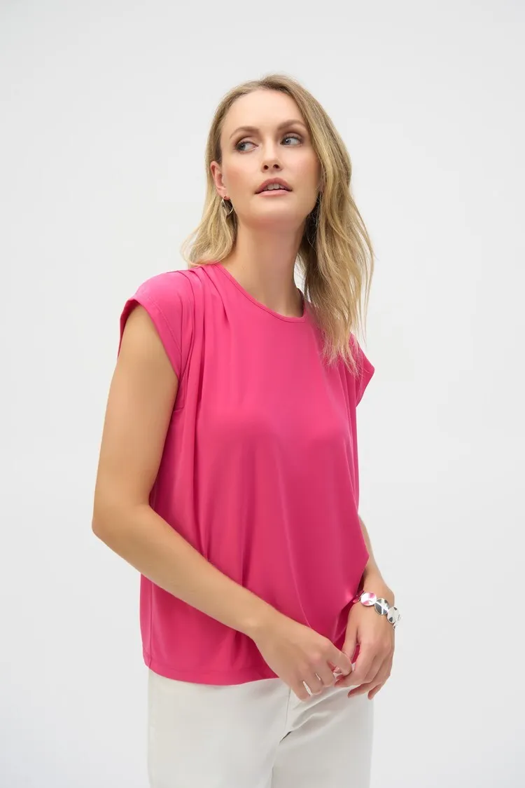 Joseph Ribkoff Ladies Geranium Silky Knit  SS Straight Top