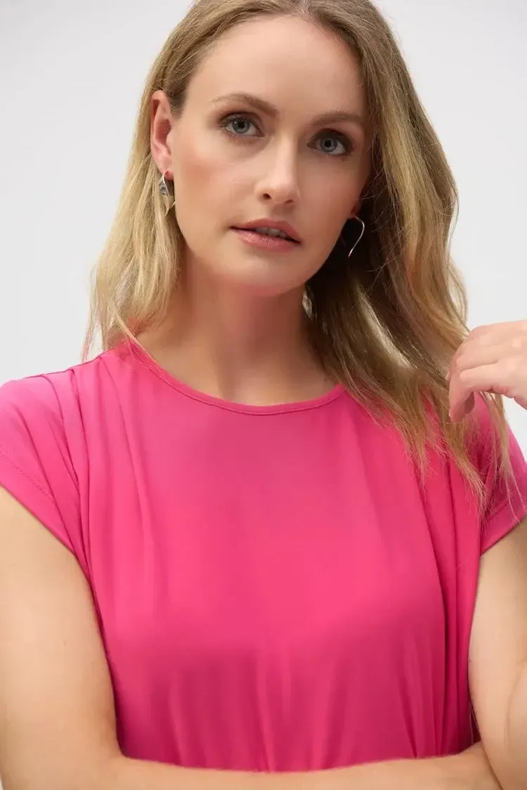 Joseph Ribkoff Ladies Geranium Silky Knit  SS Straight Top