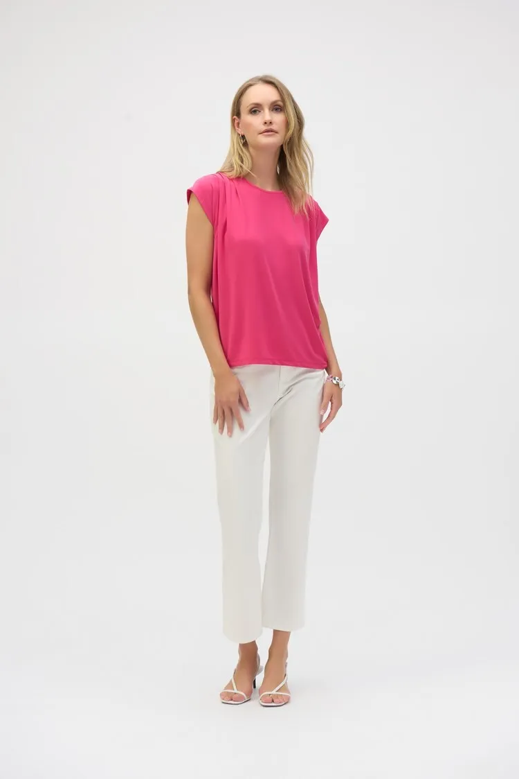 Joseph Ribkoff Ladies Geranium Silky Knit  SS Straight Top