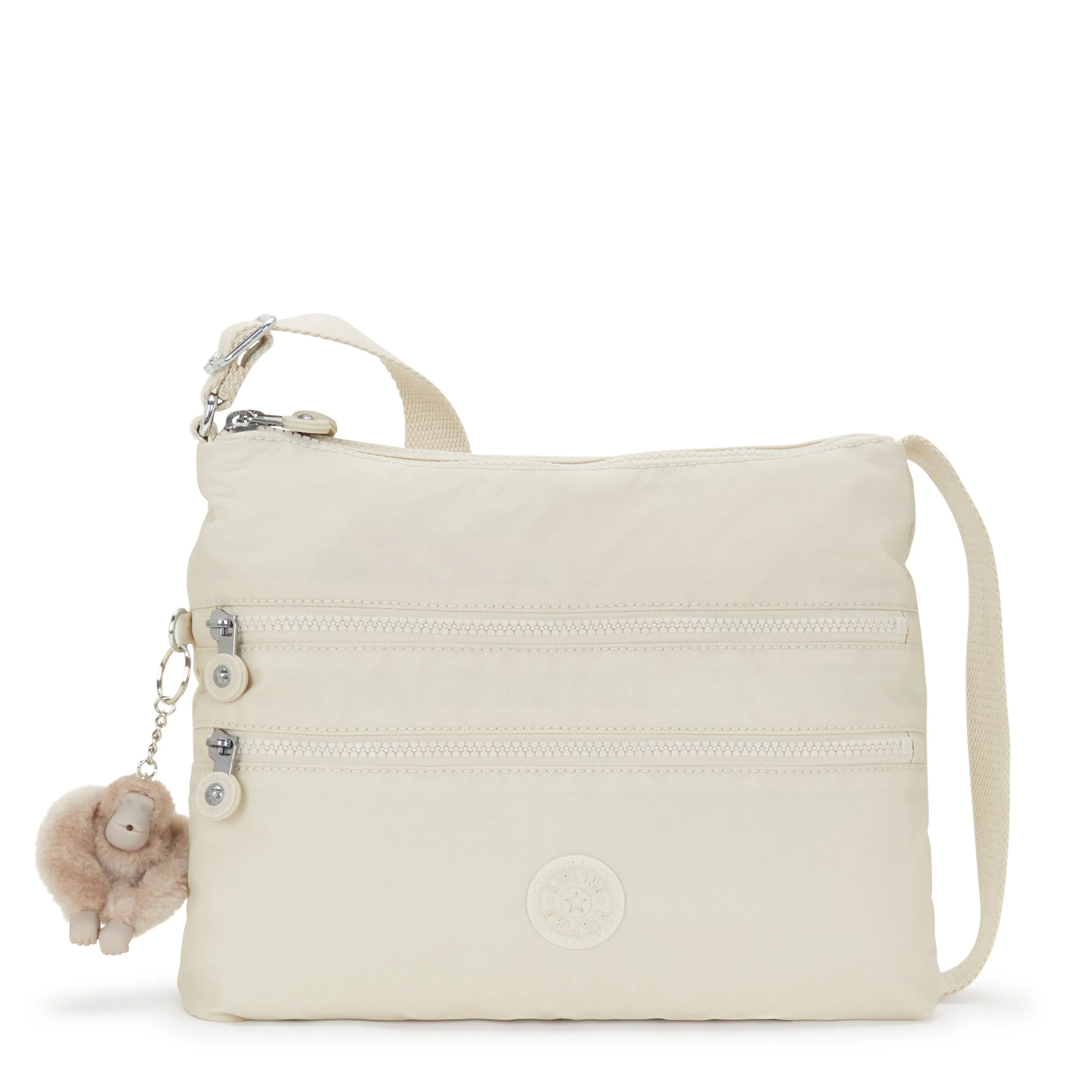 Kipling Alvar Beige Pearl Medium Crossbody Bag C212472-3KA