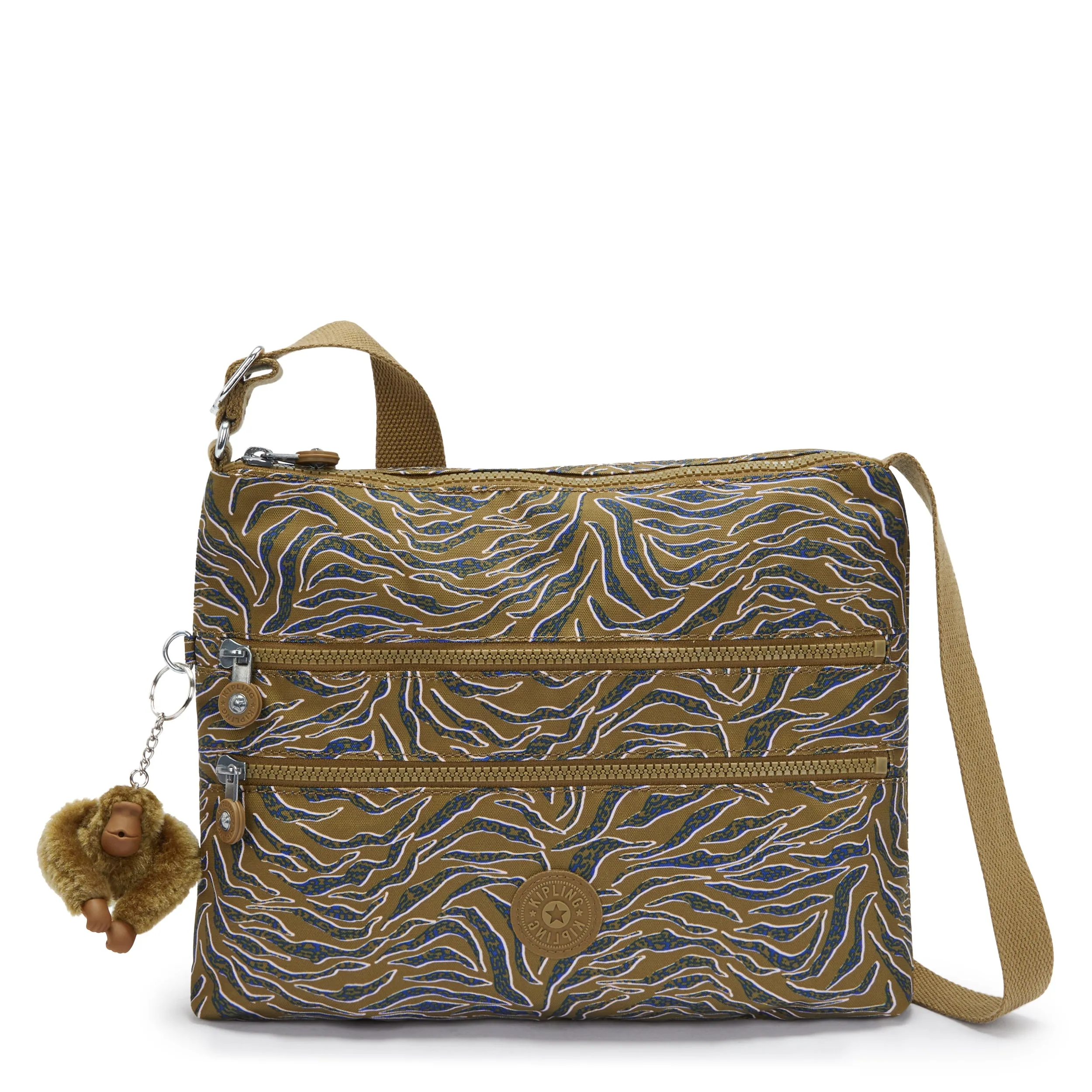 Kipling Alvar Undersea Leaves Medium Crossbody Bag I3066-1PR