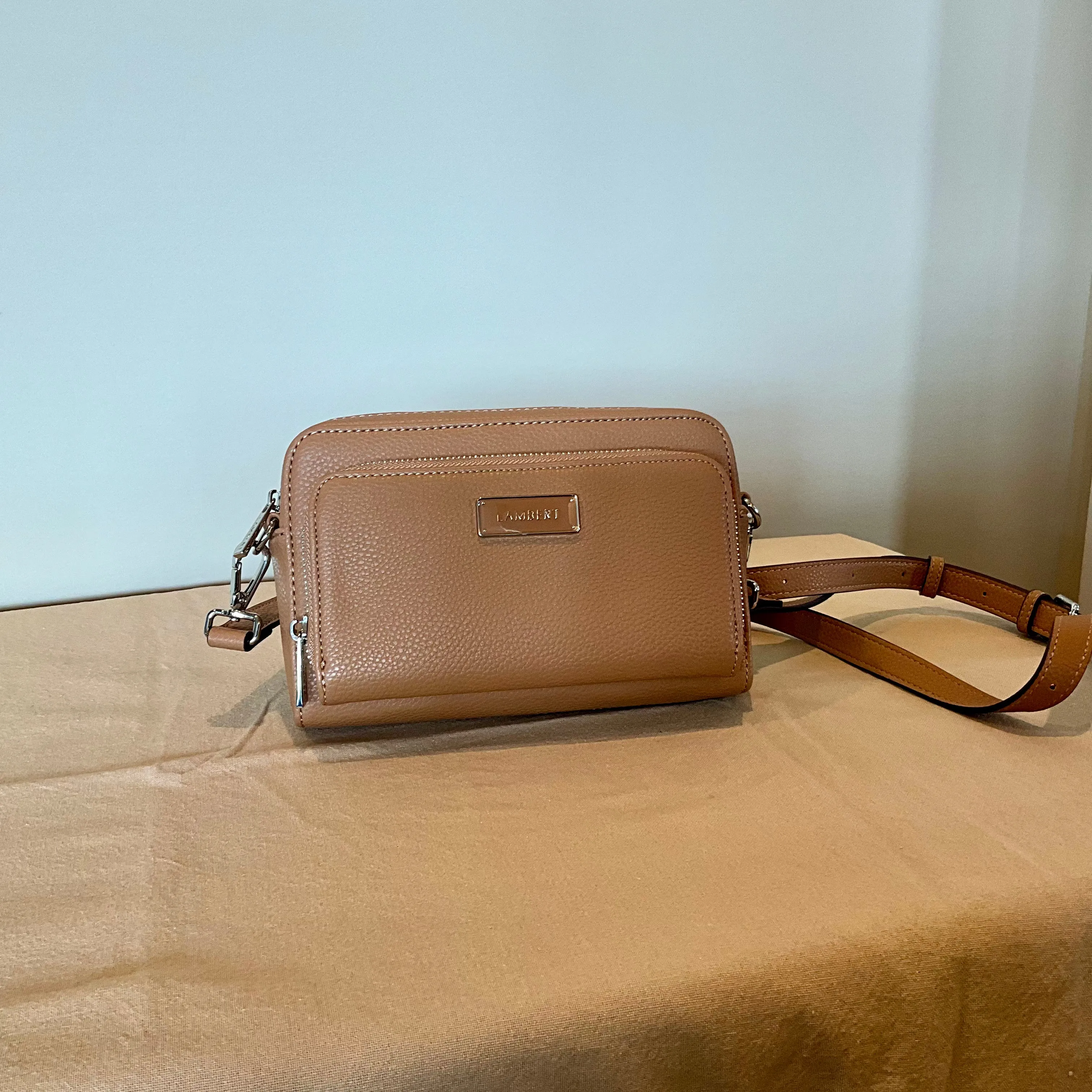 Lambert - 'The Ana' - 3-in-1 Black Vegan Leather Handbag