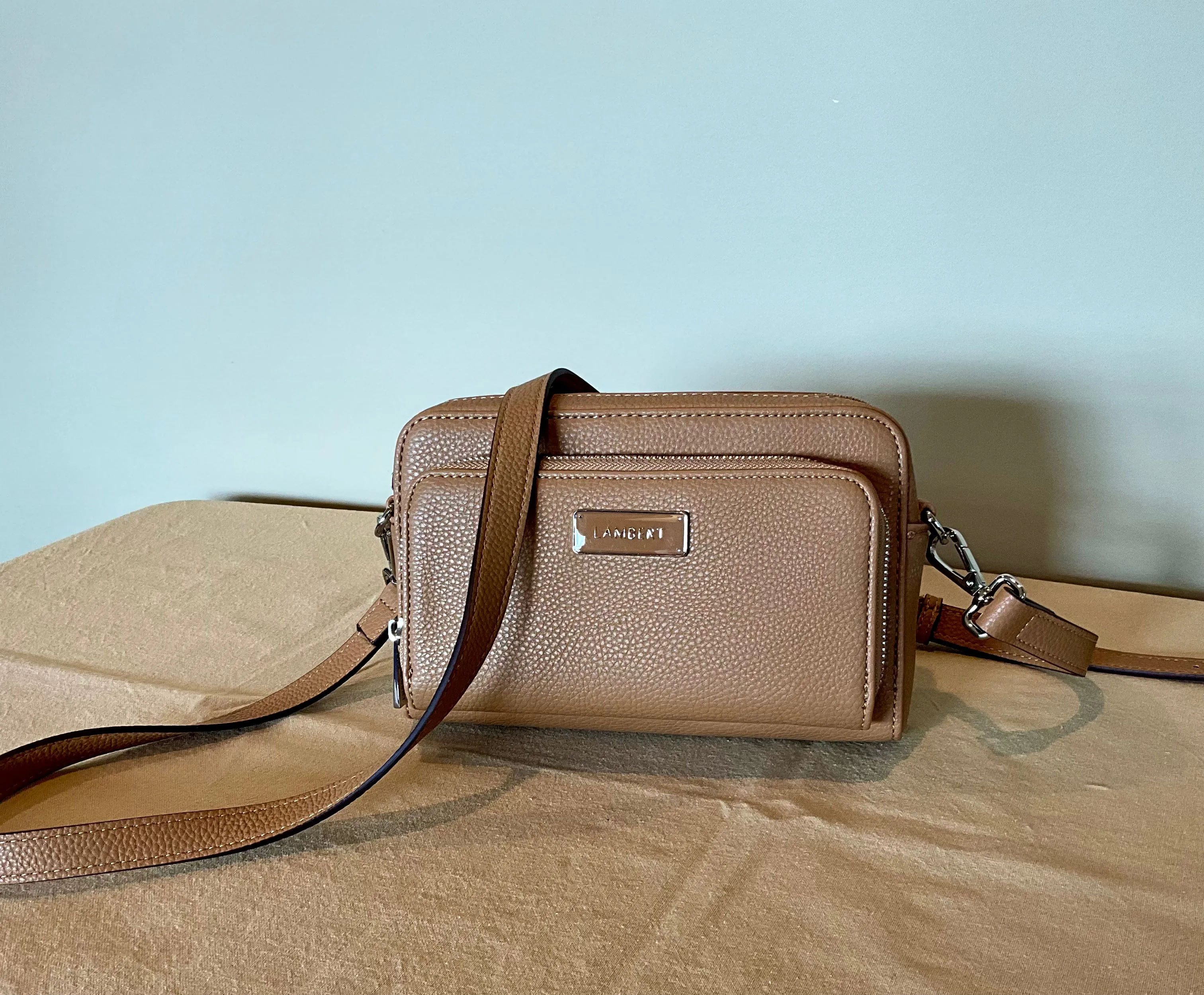 Lambert - 'The Ana' - 3-in-1 Black Vegan Leather Handbag