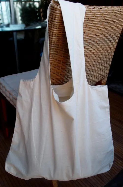Large 100% Cotton Organic Stow-N-Go Tote Bag - OR130