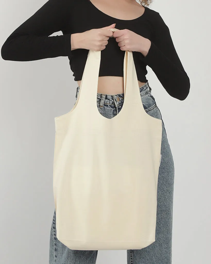 Large 100% Cotton Organic Stow-N-Go Tote Bag - OR130