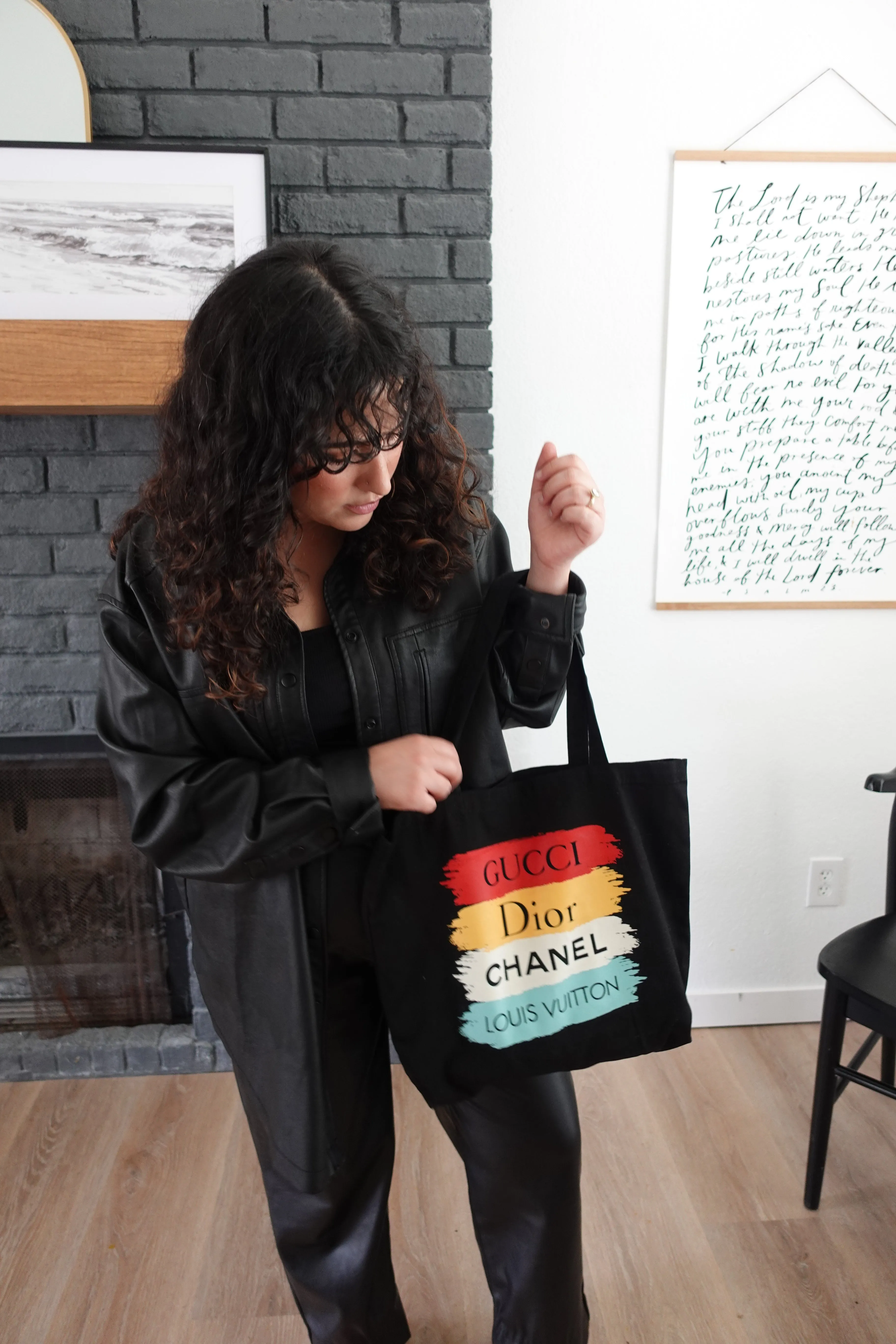 LAYLA TOTE BAG IN BLACK