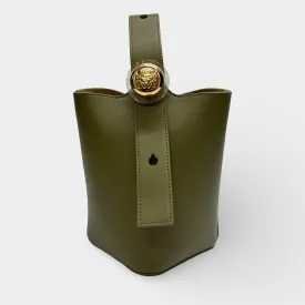 Loewe Pebble Olive Green Bucket Mini