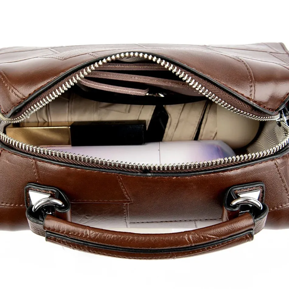 Luxe Aura Leather Handbag - Elegant & Versatile