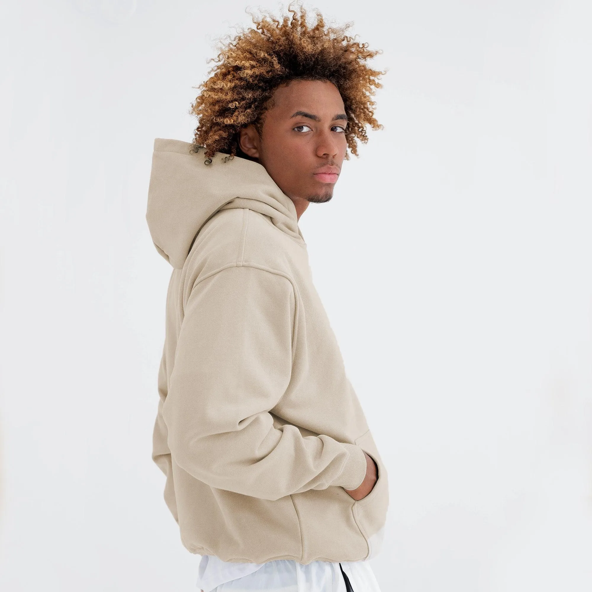 Luxury Blank Hood - Cream