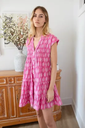 Mackenzie Dress - Magenta Meadow