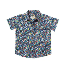 Maui Printed Button Up Shirt - Multi Buoys by Me & Henry