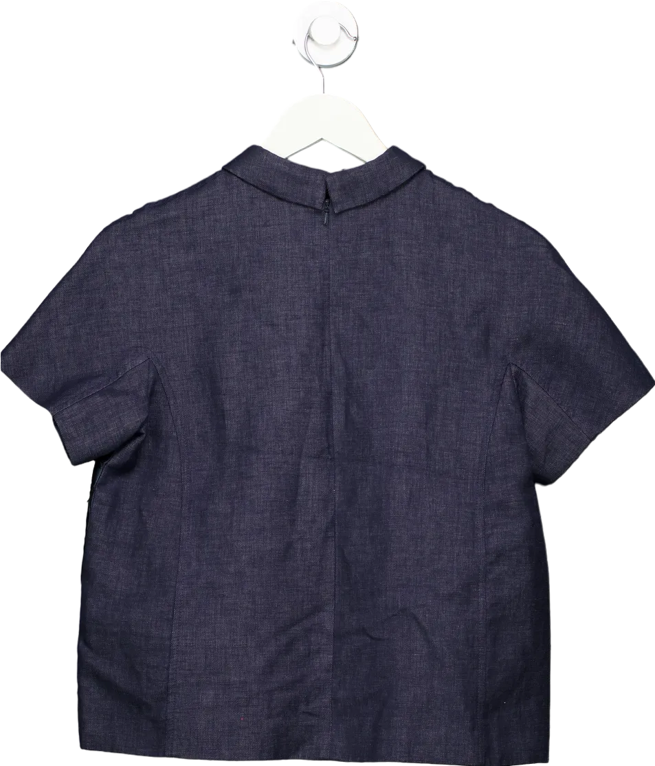 Max Mara Navy Weekend Top Size UK 10