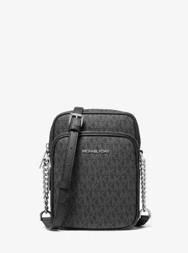 Michael Kors Jet Set Travel Logo Crossbody Bag Medium Black