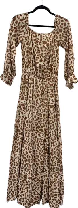 Minni Leopard Print Maxi Dress S