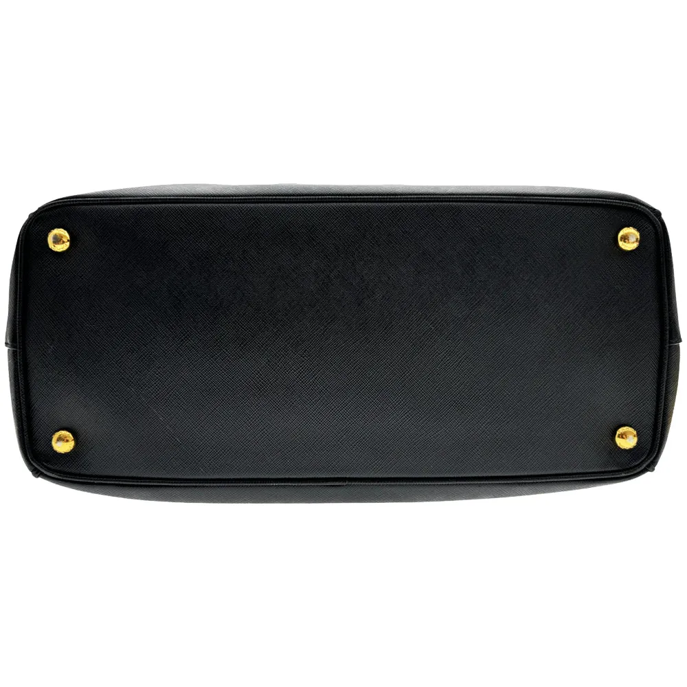 PRADA Saffiano Large Black Leather Handbag LHQ474