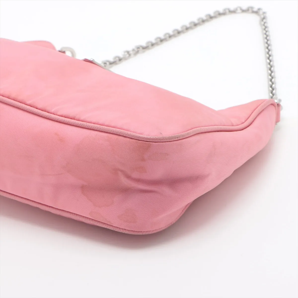 Prada Tessuto Nylon Shoulder Bag Pink