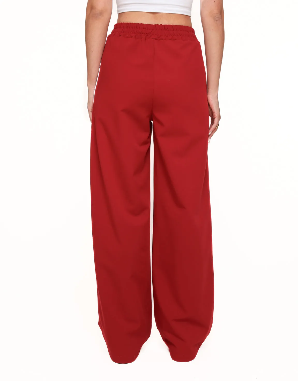Rode Dunne Streep Lange - Broek