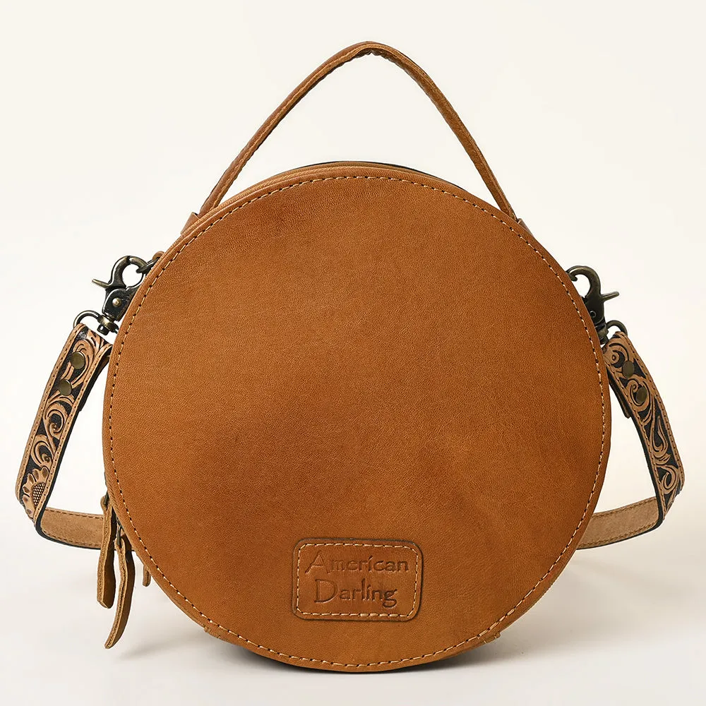 Round Up Tooled Handbag Saddle Blanket