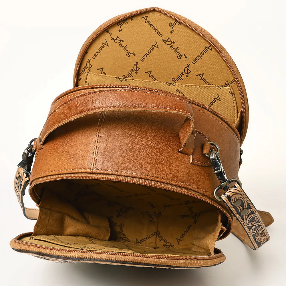 Round Up Tooled Handbag Saddle Blanket
