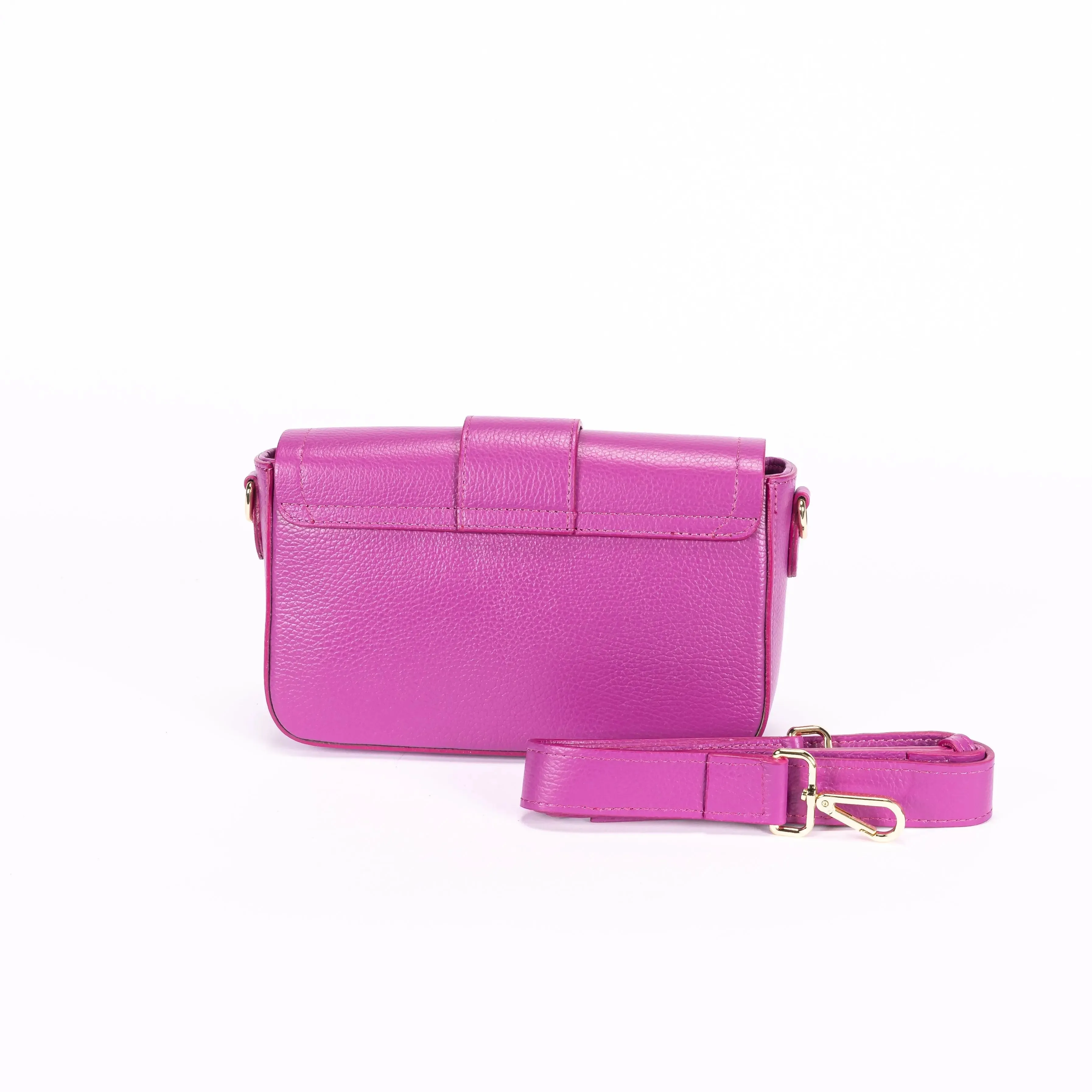 Santa Leather Crossbody Handbag