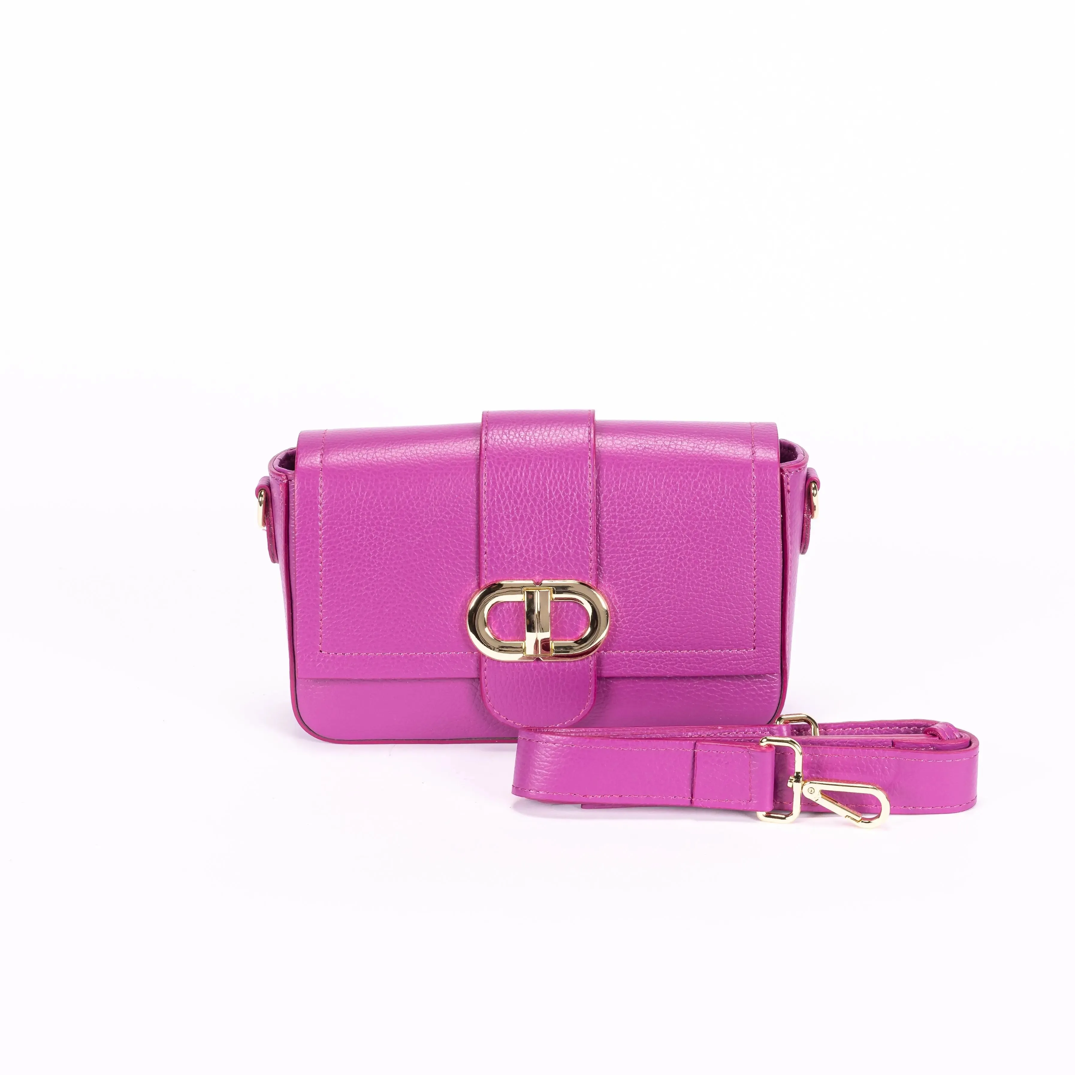 Santa Leather Crossbody Handbag