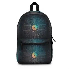 Spacious Electric Circuit Pattern Backpack