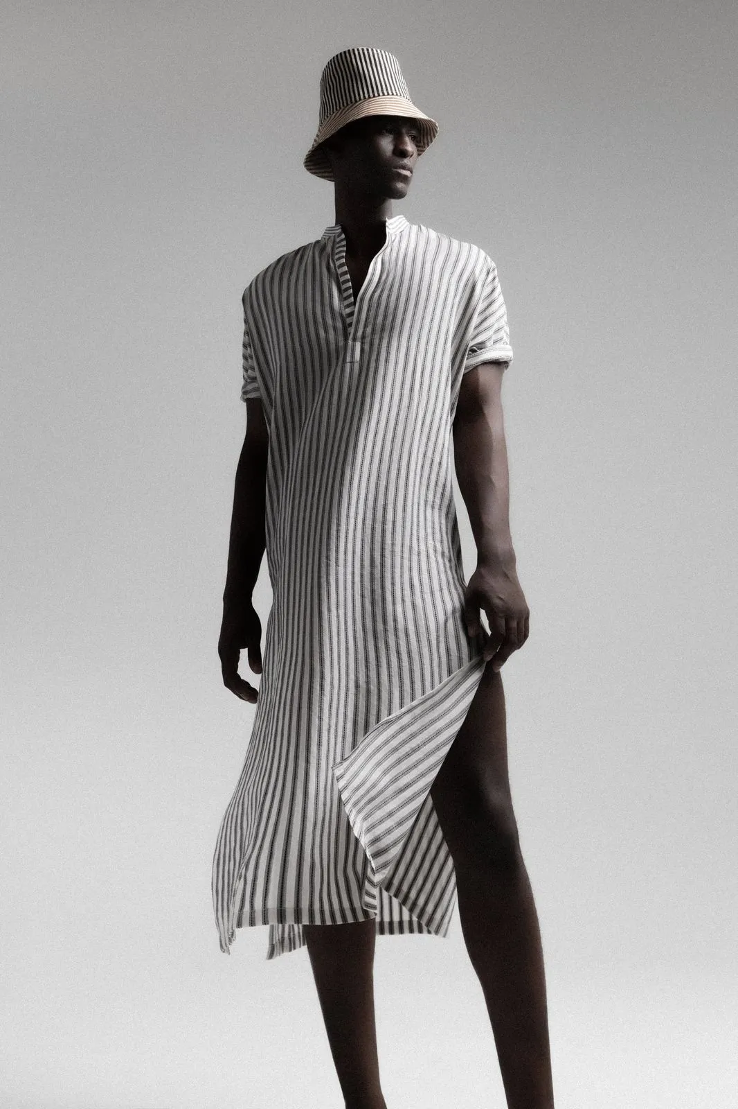 thistle stripe max caftan