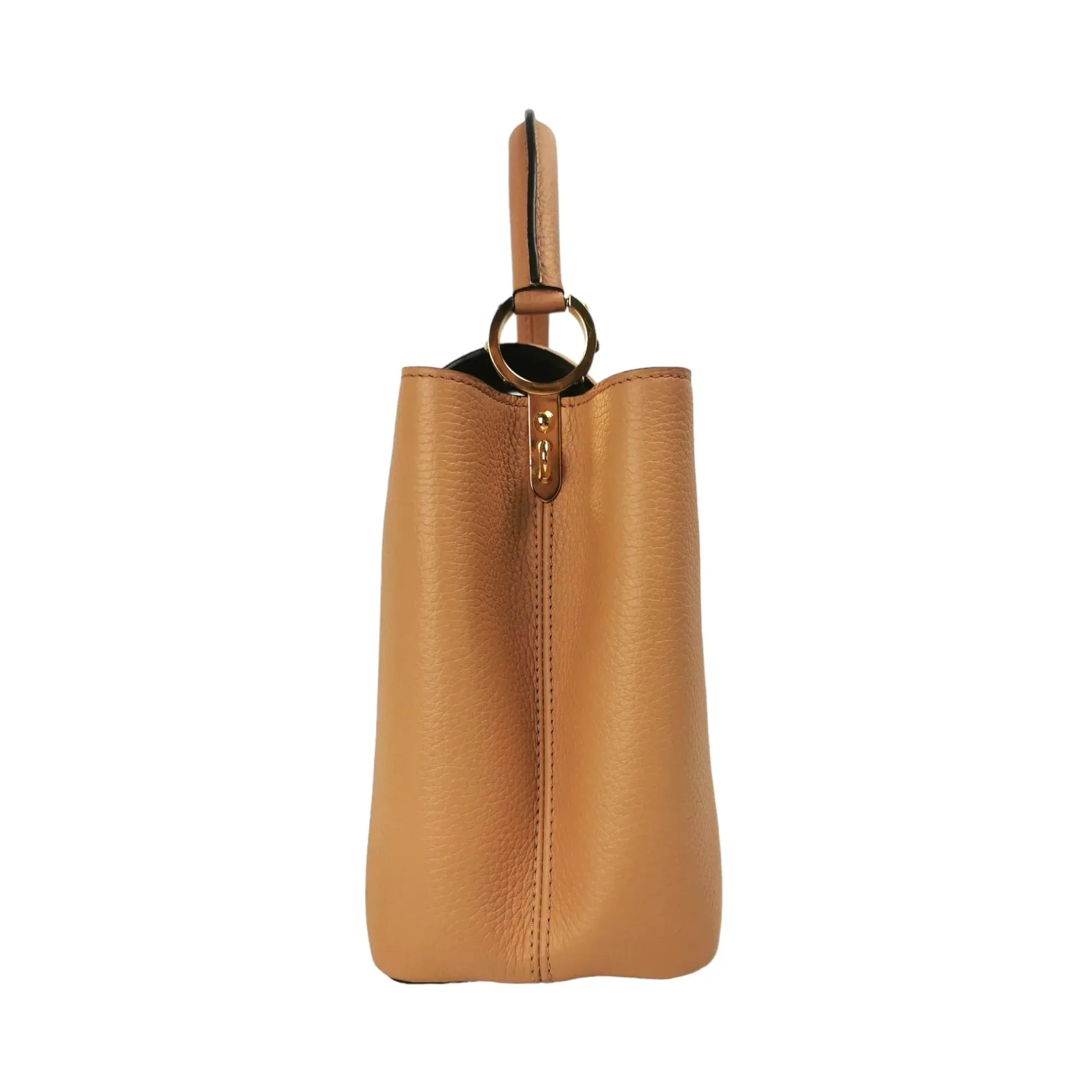 Trendy Inspired Louis Vuitton Capucines Mm Arizona Beige Taurillon