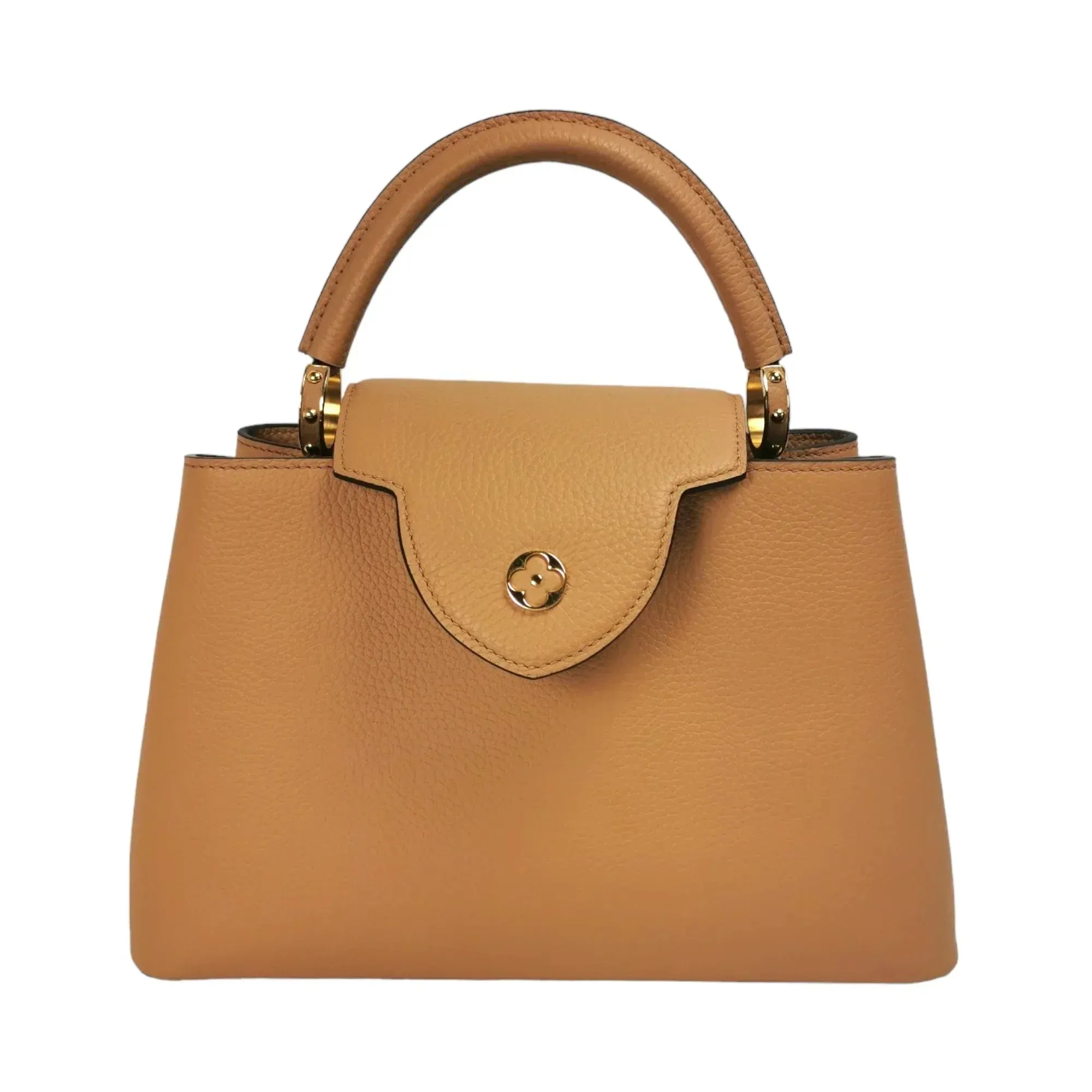 Trendy Inspired Louis Vuitton Capucines Mm Arizona Beige Taurillon