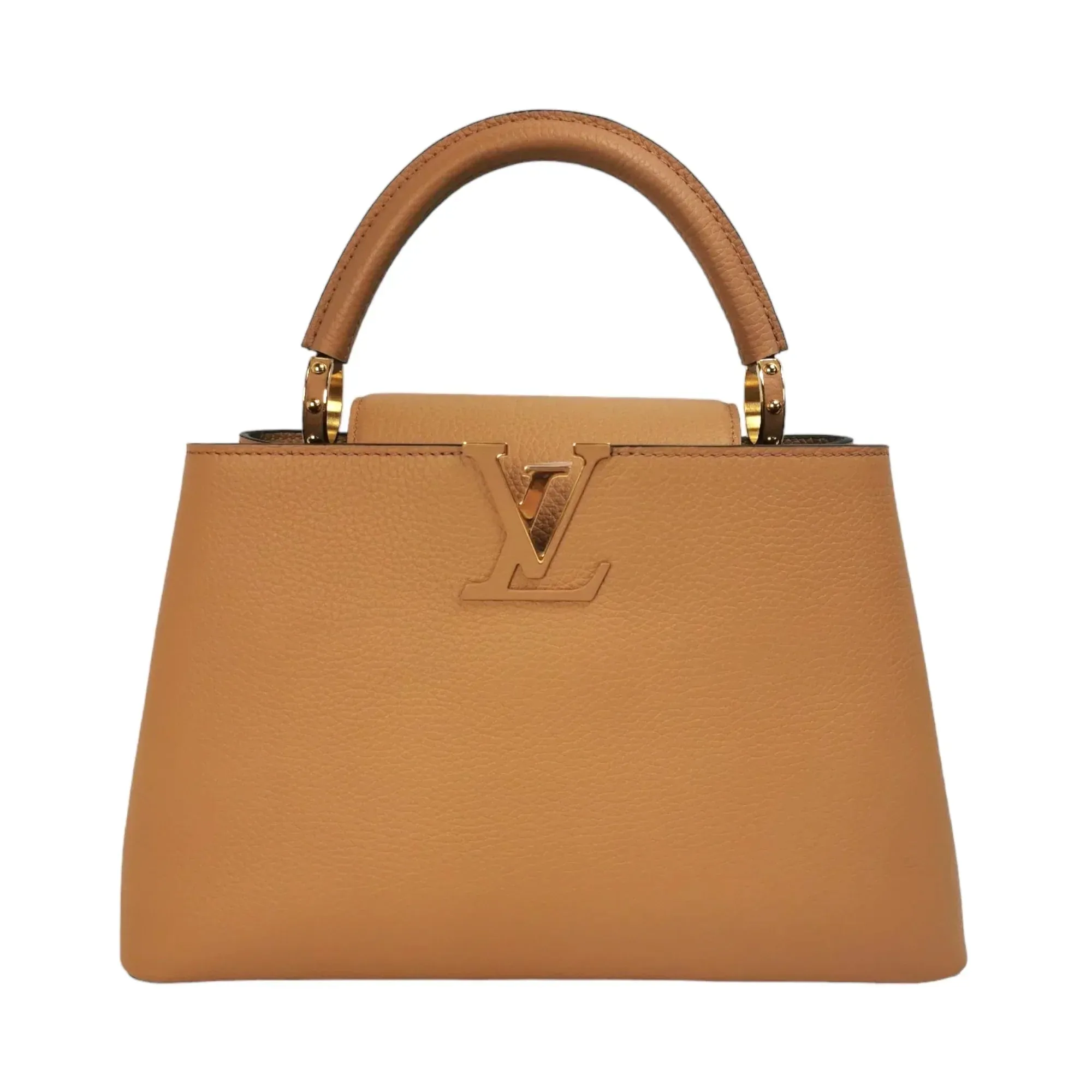 Trendy Inspired Louis Vuitton Capucines Mm Arizona Beige Taurillon
