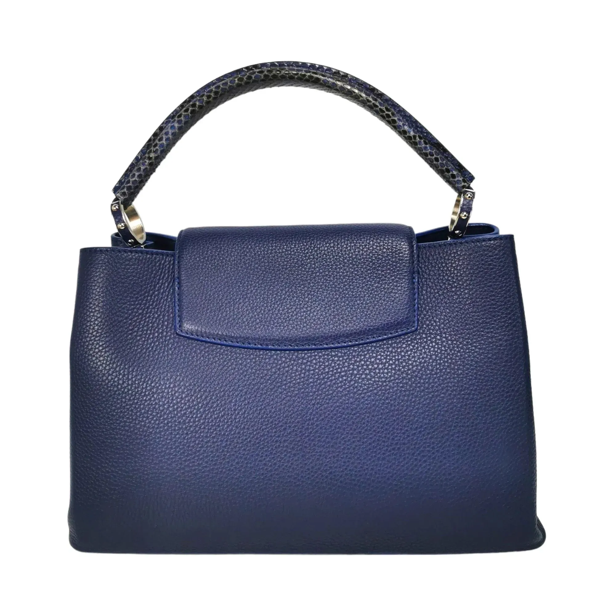Trendy Inspired Louis Vuitton Capucines Mm Exotic Blue Taurillon