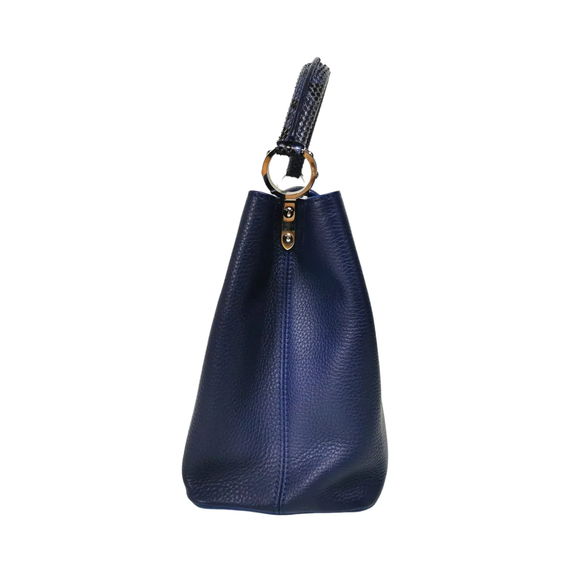 Trendy Inspired Louis Vuitton Capucines Mm Exotic Blue Taurillon