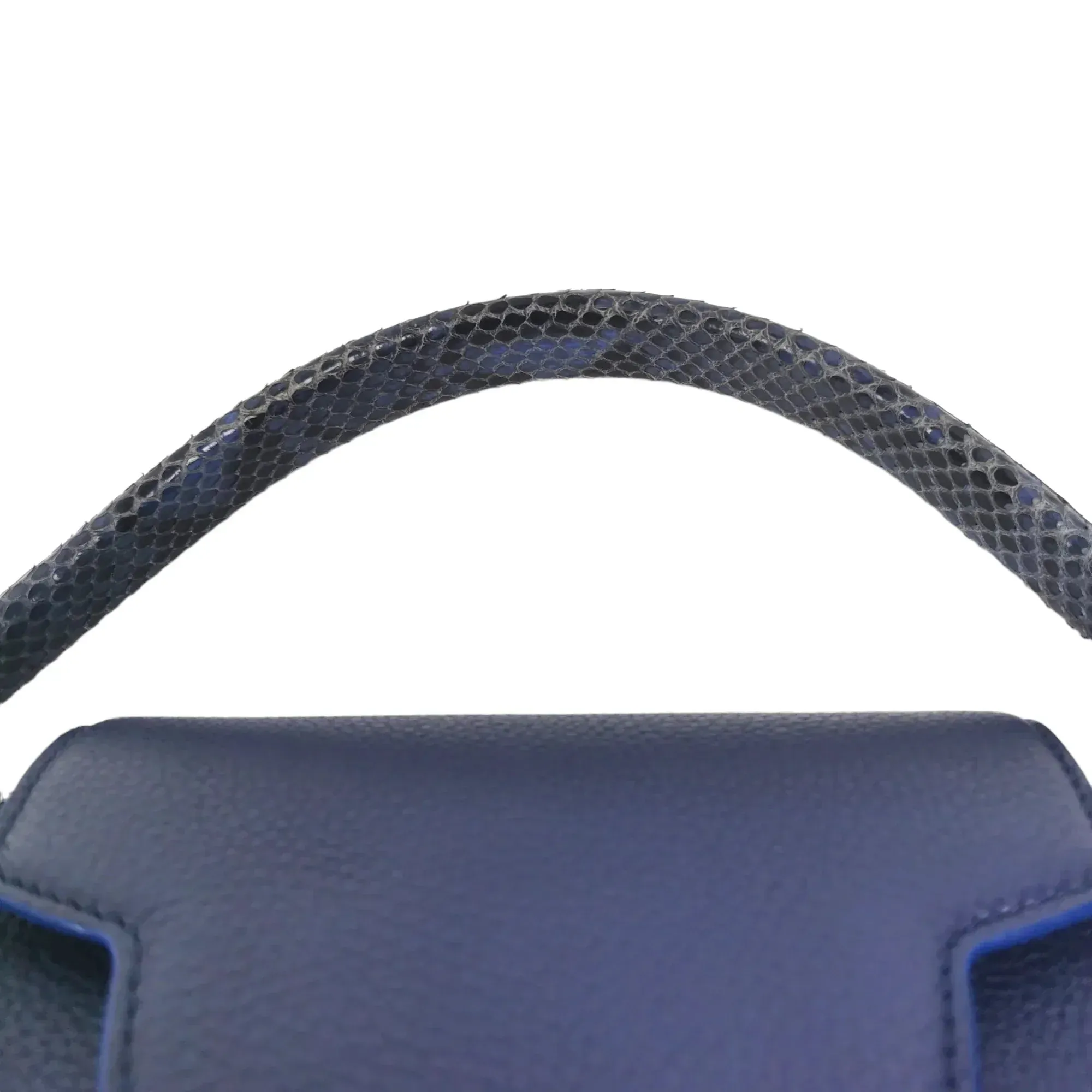 Trendy Inspired Louis Vuitton Capucines Mm Exotic Blue Taurillon