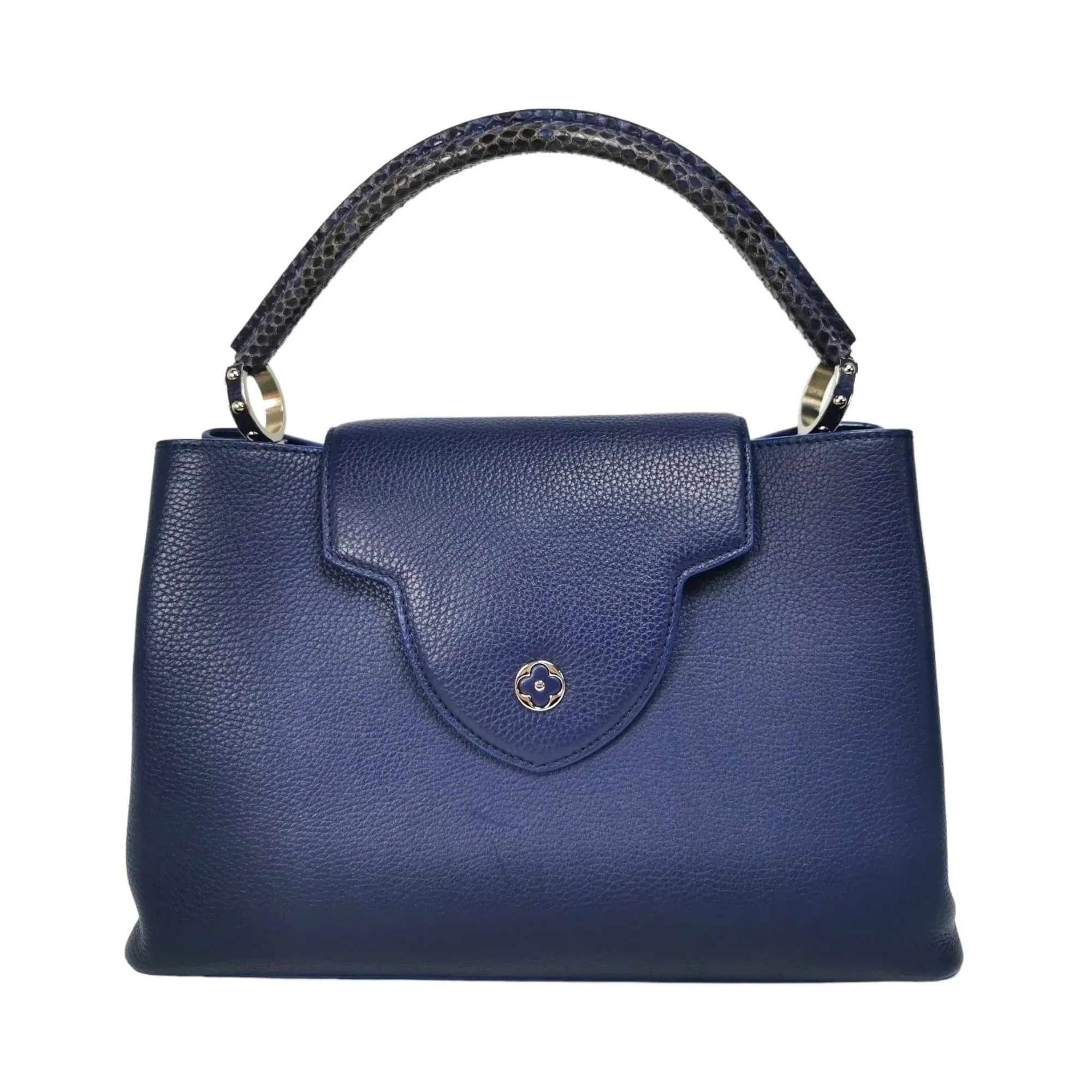 Trendy Inspired Louis Vuitton Capucines Mm Exotic Blue Taurillon