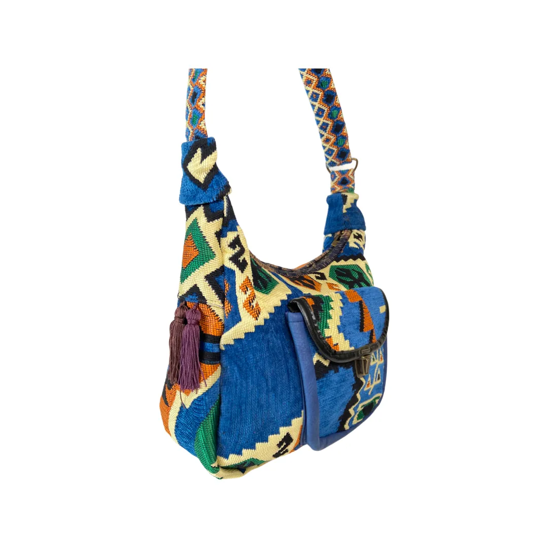 Turkish Kilim Boho Hipster Messenger Bag - Shoulder Bag - Crossbody Casual Bag