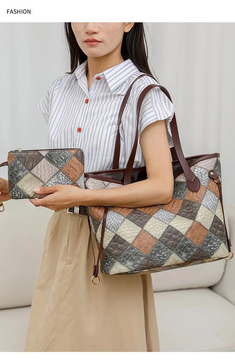 Two-in-One Korean Trendy Large-Capacity Tote – Effortless Style & Practicality