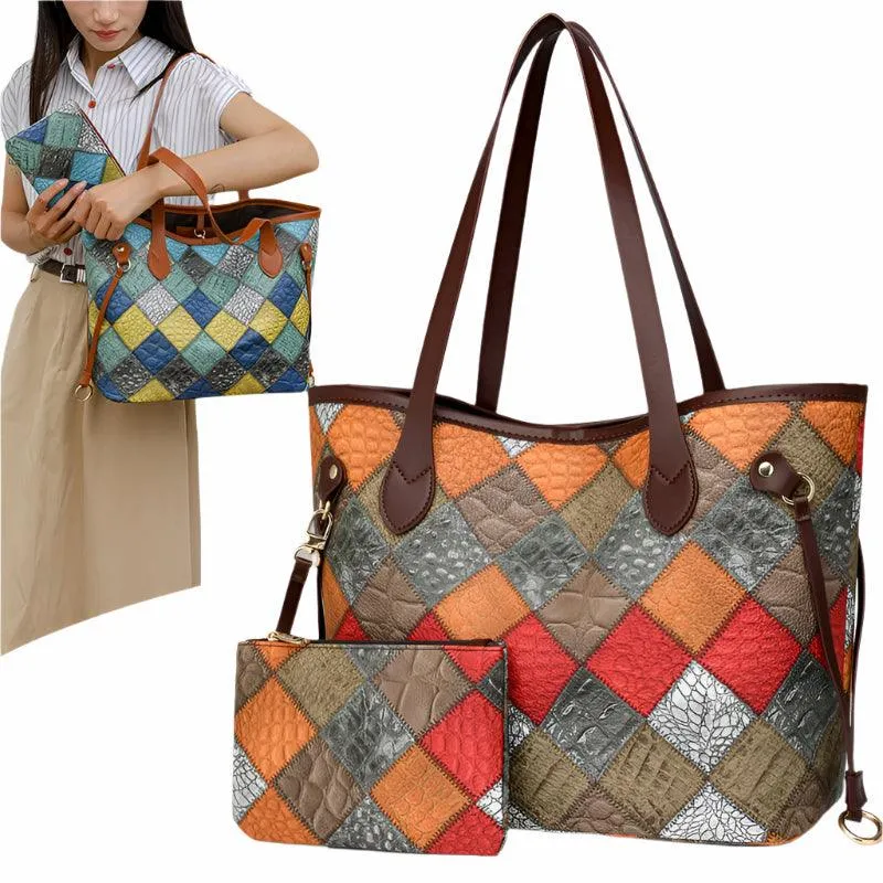 Two-in-One Korean Trendy Large-Capacity Tote – Effortless Style & Practicality