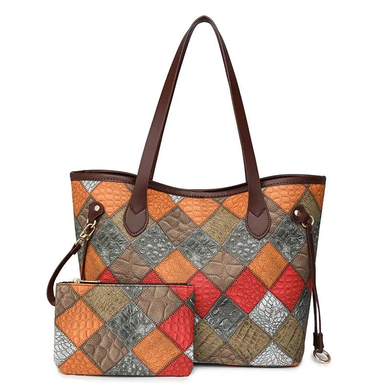 Two-in-One Korean Trendy Large-Capacity Tote – Effortless Style & Practicality