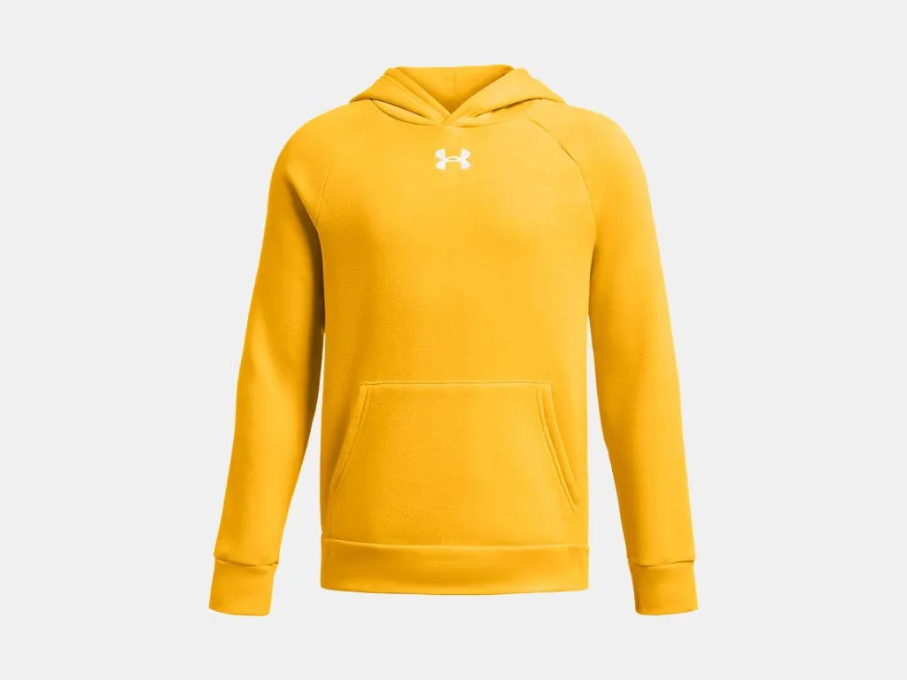 Under Armour Boys Steeltown Gold/White Rival Fleece Hoodie