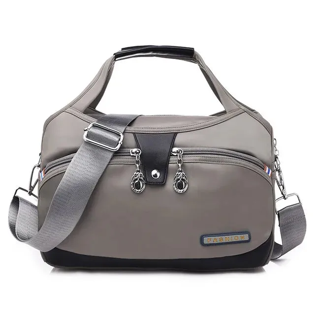 Versatile Voyager - Chic Waterproof Nylon Handbag