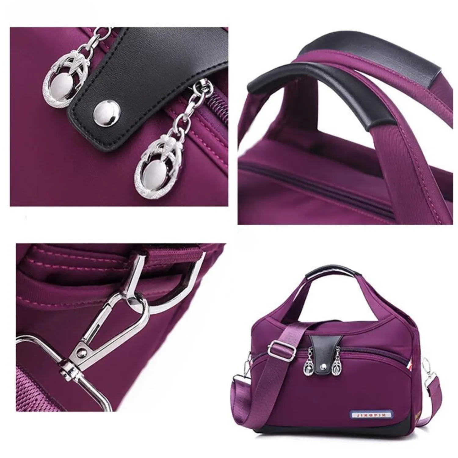 Versatile Voyager - Chic Waterproof Nylon Handbag