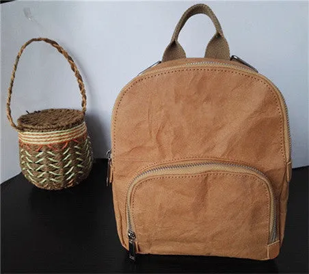 Washable kraft paper MINI backpack