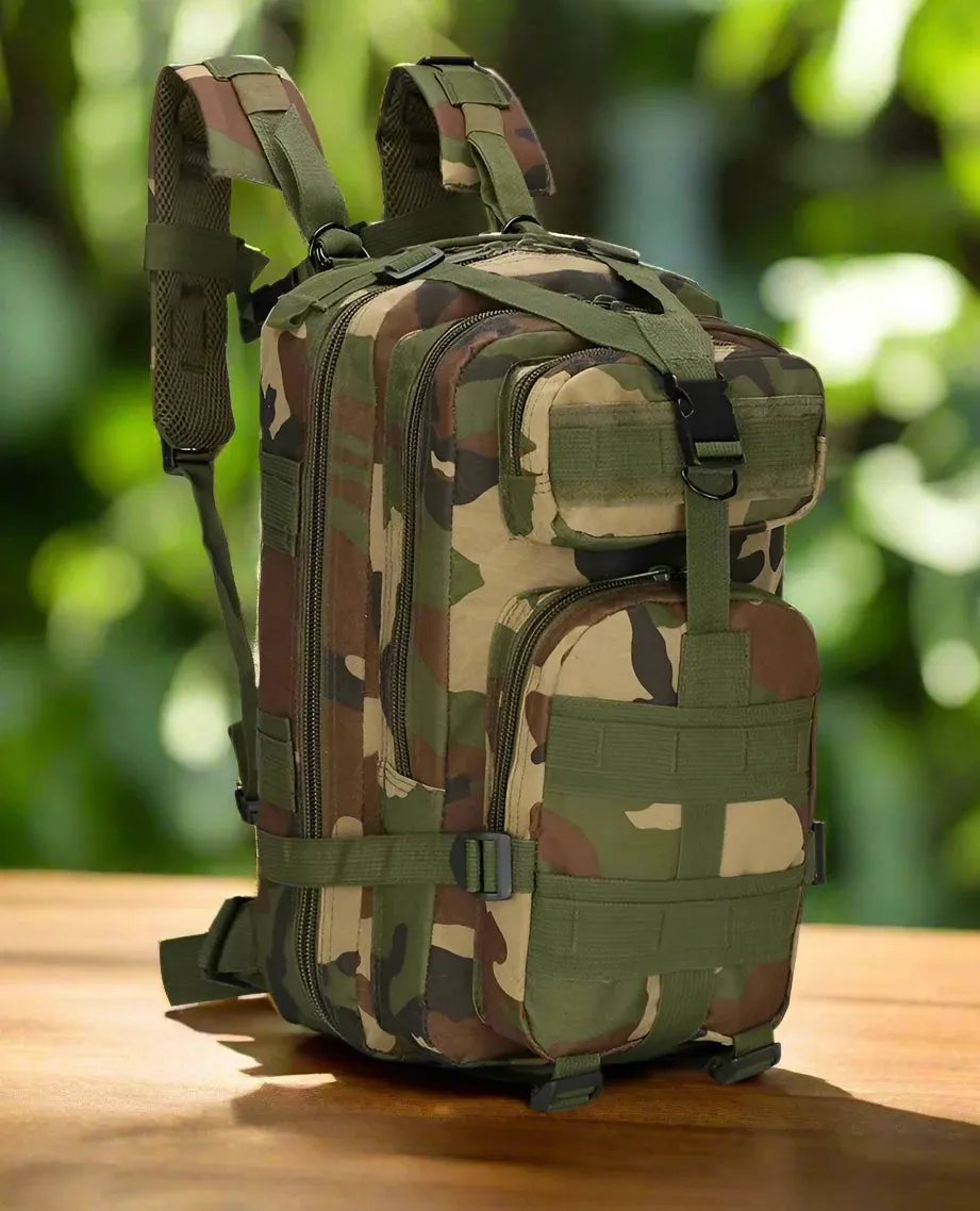 Waterproof Camo Hunting Backpack With Padded Straps, Multiple Pockets & Durable Design