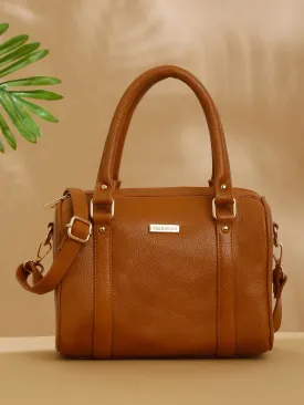 Women Mango Texture Leather Structured Bag